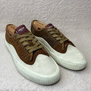 Globe Gillette Corduroy Skate Sneakers-Brown/Ivory-Men’s 9-Casual-Streetwear